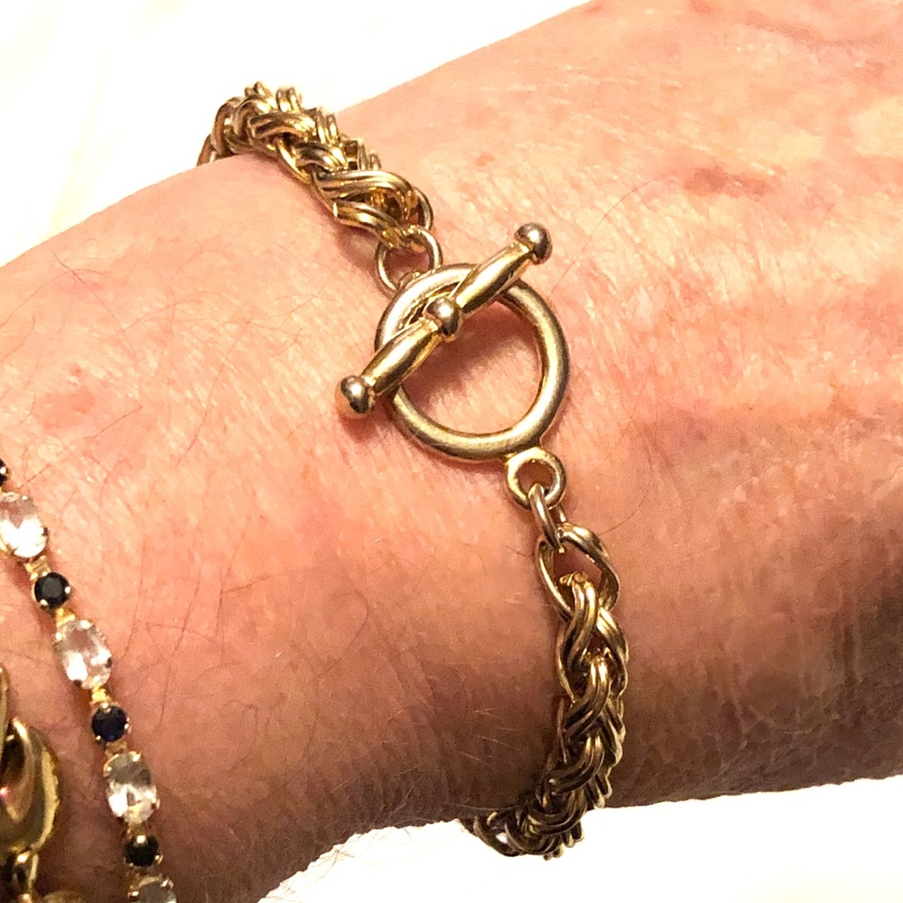 Vintage gold plated over sterling silver bracelet